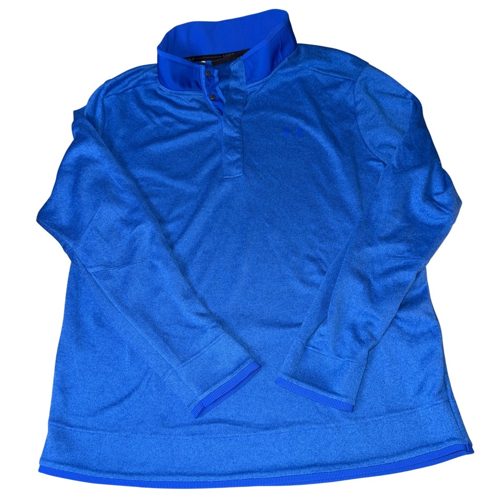 Under Armour Men's ColdGear Storm Sweater‎ 1/4 snap Golf Pullover XXL Blue
